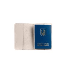Обкладинка для паспорта бежева