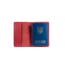 Обкладинка для паспорта червона