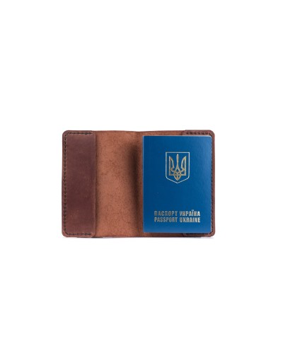Обложка для паспорта коньяк