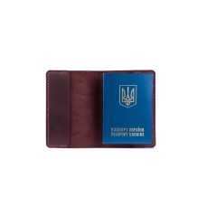 Обкладинка для паспорта марсала