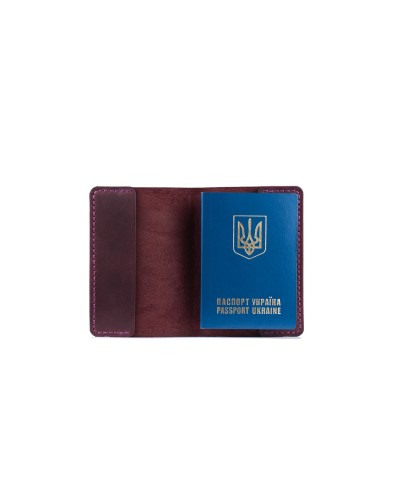 Обкладинка для паспорта марсала Обкладинка для паспорта марсала