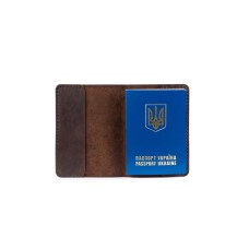 Обкладинка для паспорта шоколад