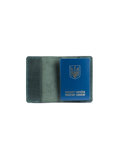Обкладинка для паспорта зелена Обкладинка для паспорта зелена