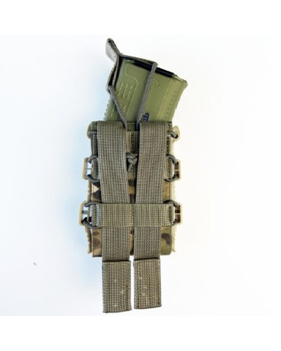 Открытый каркасный подсумок для 1 магазина АК Cordura мультикам Открытый каркасный подсумок для 1 магазина АК Cordura мультикам