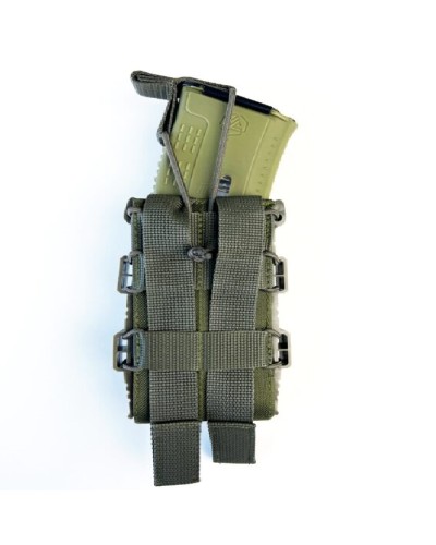 Підсумок відкритий каркасний для 1 магазину АК Cordura олива