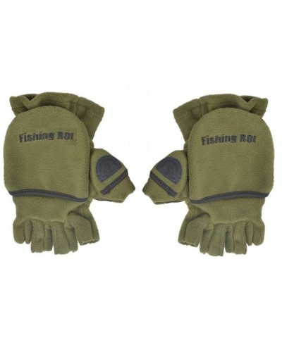 Рибальські рукавички Fishing ROI (олива) L Рибальські рукавички Fishing ROI (олива) L