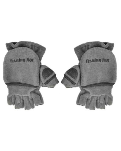 Перчатки Fishing ROI рыбацкие с пал. (серый) L Перчатки Fishing ROI рыбацкие с пал. (серый) L