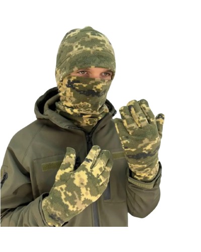 Комплект (шапка, бафф, перчатки) Ranger, піксель 58-61