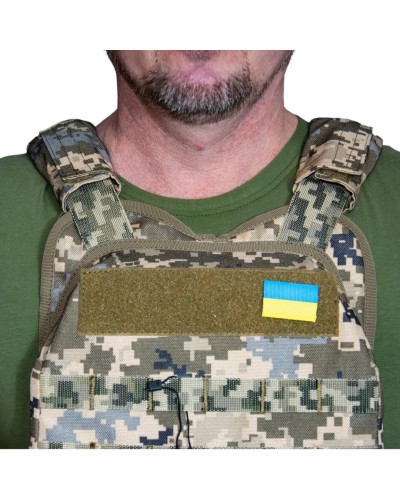 Плитоноска полегшена з кордури Kirasa піксель