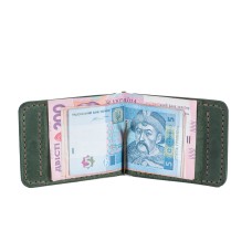 Зажим для купюр зелений
