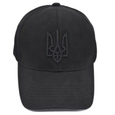 Кепка військова ЗСУ герб чорна