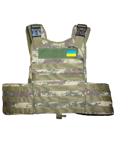 Плитоноска тактична оксфорд Kirasa піксель Плитоноска тактична оксфорд Kirasa піксель