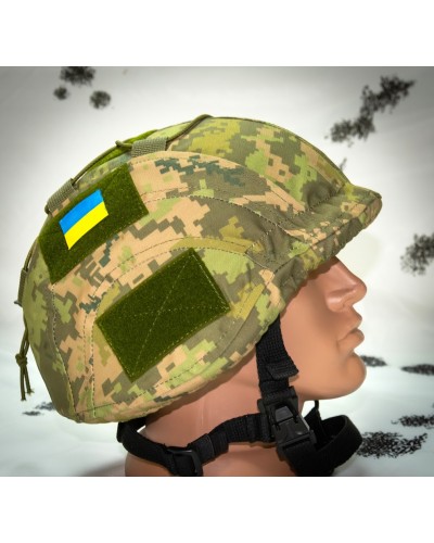 Кавер Kirasa на шолом с козирком Ballistic Helmet KC-HM001 піксель Кавер Kirasa на шолом с козирком Ballistic Helmet KC-HM001 піксель