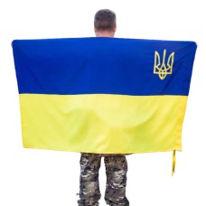 Прапор України з гербом 150х90 см Kirasa
