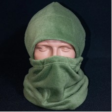 Шапка та бафф з флісу Kirasa 240 олива