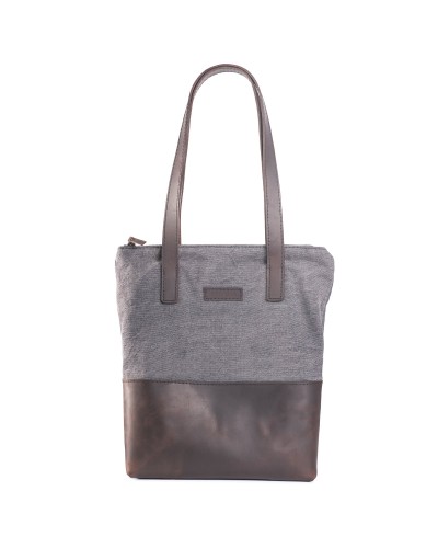 Сумка Shopper шкіра + тканина Canvas - Зелений Crazy Сумка Shopper шкіра + тканина Canvas - Зелений Crazy