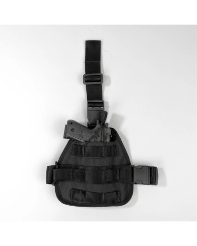 Кобура на стегно для ПМ з Molle чорна(LE2438) Кобура на стегно для ПМ з Molle чорна(LE2438)