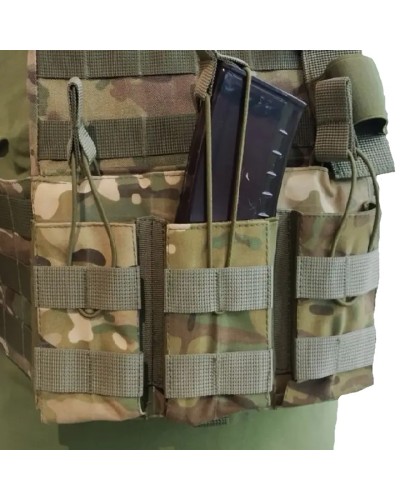 Подсумок под 3 магазина АК Kirasa из кордуры пиксель Подсумок под 3 магазина АК Kirasa из кордуры пиксель
