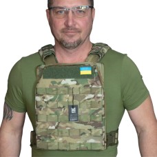 Плитоноска полегшена з кордури Kirasa мультикам