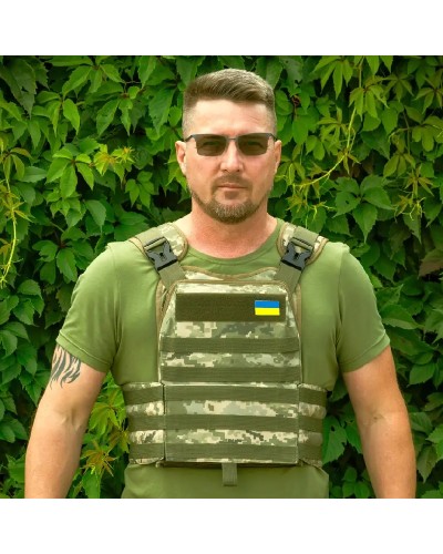 Плитоноска тактична кордура Kirasa піксель Плитоноска тактична кордура Kirasa піксель