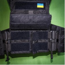 Плитоноска з швидкоскидом кордура Kirasa чорна