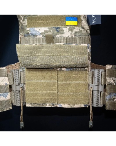 Плитоноска з швидкоскидом кордура Kirasa піксель Плитоноска з швидкоскидом кордура Kirasa піксель