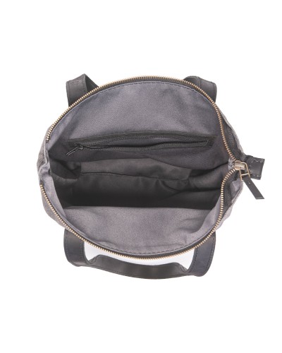 Сумка Shopper шкіра + тканина Canvas - Коньяк Crazy Сумка Shopper шкіра + тканина Canvas - Коньяк Crazy