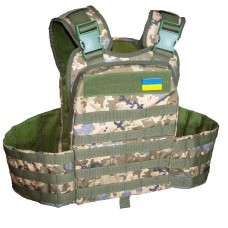 Плитоноска тактична кордура Kirasa піксель