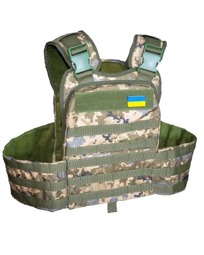 Плитоноска тактична кордура Kirasa піксель