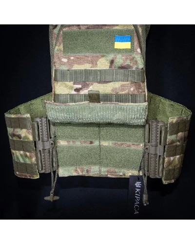 Плитоноска з швидкоскидом кордура Kirasa мультикам Плитоноска з швидкоскидом кордура Kirasa мультикам