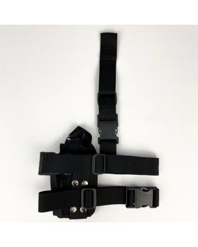 Кобура на стегно для ПМ з Molle чорна(LE2438) Кобура на стегно для ПМ з Molle чорна(LE2438)