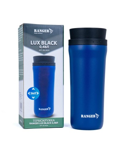 Термокружка Ranger Lux 0,48 L Black